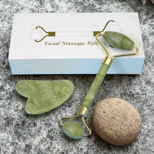 Rolo de Jade e Gua Sha - Massagem de SPA